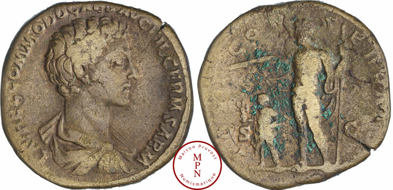 Commode (180-192), Caesar, Sesterce, 166-177, Rome Av. L AVREL COMMODO CAES AVG ...