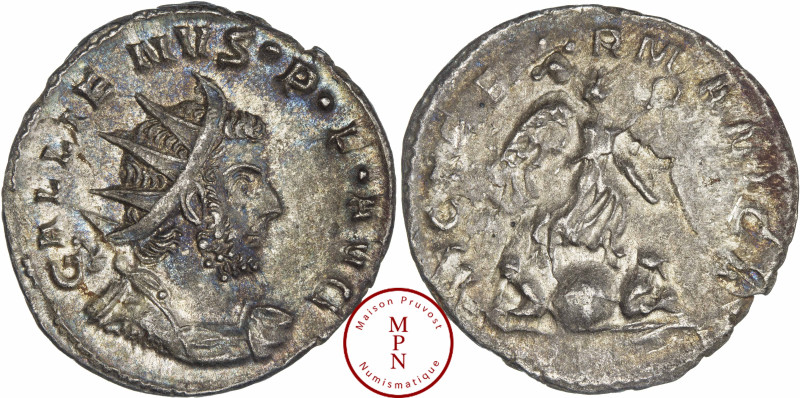 Gallien (253-268), Antoninien, 257-258, Trêves, Av. GALLIENVS. P. F. AVG, Buste ...