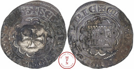 Bohémond VII (1275-1287), Demi-gros, Tripoli, Av. SEPTIMVS BOEMVNDVS COMES, Croix dans un polylobe, Rv. CIVITAS TRIPOLIS SVRIE, Forteresse dans un pol...