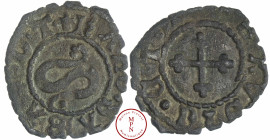 Charles Ier (1482-1490), Duché de Savoie, Obole de Blanchet (Obolo di Bianchetto), Type III, Turin (Torino), Av. + KARO. SABAVD. T., Grand S gothique,...