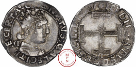 Ferdinand Ier d'Aragon (1458-1494), Naples, Coronato, Naples, C – C, Av. + FERDINANDVS ° D : G : R ° SICILIE : IER ° V, Croix pattée avec un C dessous...