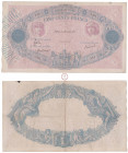 Troisième République (1870-1940), Banque de France, 500 Francs, Bleu et rose, Type 1888, 28 Août 1917, T.501 n° 346, TTB, Fayette 30.23, Joli billet t...