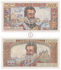 Quatrième République (1946-1958), Banque de France, 5000 Francs, Henri IV, Type 1957, D.6-6-1957.D., V.12, n°30924, SUP, Fayette 49.02, Superbe billet...