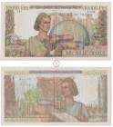 Quatrième République (1946-1958), Banque de France, 10000 Francs, Génie Français, Type 1945, QH.5-2-1953.QH., F.4160 n°787, TTB+, Fayette 50.68, Très ...