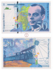 Cinquième République (1958-), Banque de France, 50 Francs, Saint-Exupéry, Type 1992 modifié, 1994, n°M018987683 NEUF, Fayette 73.01c, Date clef ! Manq...