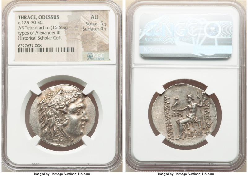 THRACE. Odessus. Ca. 125-70 BC. AR tetradrachm (32mm, 16.55 gm, 12h). NGC AU 5/5...