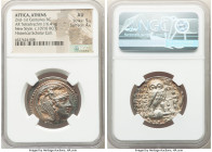 ATTICA. Athens. 2nd-1st centuries BC. AR tetradrachm (29mm, 16.41 gm, 12h). NGC AU 5/5 - 4/5. New Style coinage, ca. 107/6 BC, 4th month, Heracleides,...
