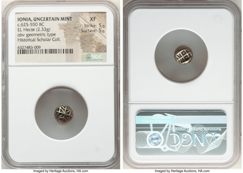 IONIA. Uncertain mint. Ca. 625-550 BC. EL sixth-stater or hecte (9mm, 2.33 gm). ...