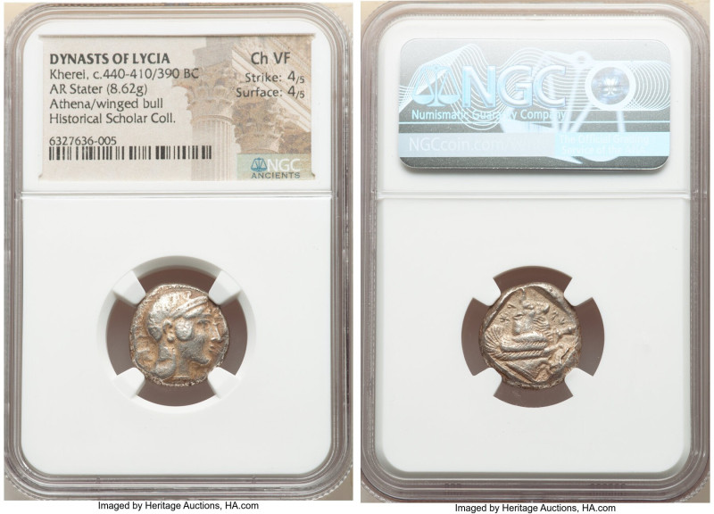 LYCIAN DYNASTS. Kherei (ca. 440-410/390 BC). AR stater (18mm, 8.62 gm, 10h). NGC...