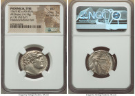 PHOENICIA. Tyre. Ca. 126/5 BC-AD 65/6. AR shekel (25mm, 14.19 gm, 12h). NGC AU 3/5 - 4/5. Dated Civic Year 132 (AD 6/7). Laureate bust of Melqart righ...