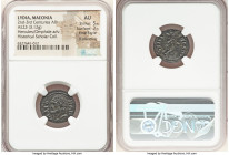 LYDIA. Maeonia. Ca. 2nd-3rd centuries AD. AE (23mm, 3.12 gm, 6h). NGC AU 5/5 - 3/5, Fine Style, light smoothing. ΜΑΙΟ-ΝΩΝ, bearded head of Heracles le...