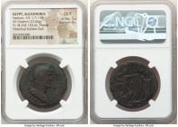 EGYPT. Alexandria. Hadrian (AD 117-138). AE drachm (32mm, 23.66 gm, 12h). NGC Choice Fine 5/5 - 4/5. Dated Regnal Year 18 (AD 133/4). AVT KAIC TPAIAN-...