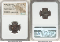 L. Furius Cn.f. Brocchus (ca. 63 BC). AR denarius (20mm, 3.92 gm, 5h). NGC Choice XF 5/5 - 4/5. Rome. III-VIR / BROCCHI, draped bust of Ceres right, w...