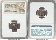 C. Numonius Vaala (43 or 41 BC). AR denarius (20mm, 3.65 gm, 4h). NGC Choice Fine 4/5 - 2/5, punch marks. Rome. C. NVMONIVS VAALA, bare head of Numoni...