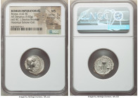 Q. Servilius Caepio (M. Junius) Brutus, as Proconsul, assassin of Caesar (44-42 BC), with L. Sestius, as Proquaestor. AR denarius (19mm, 3.62 gm, 1h)....
