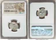 C. Cassius Longinus, Imperator and Assassin of Caesar (44-42 BC), with P. Lentulus Spinther, as legate. AR denarius (21mm, 3.62 gm, 6h). NGC MS 2/5 - ...