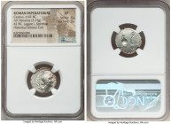 C. Cassius Longinus, Imperator and Assassin of Caesar (44-42 BC), with P. Lentulus Spinther, as legate. AR denarius (19mm, 3.77 gm, 6h). NGC XF 4/5 - ...