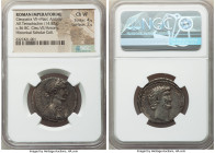 Cleopatra VII Philopater and Marc Antony, as Rulers of the East (37-30 BC). AR tetradrachm (27mm, 14.82 gm, 11h). NGC Choice VF 4/5 - 2/5. Syria, Anti...