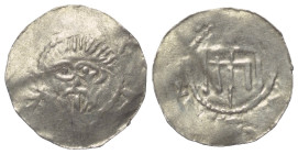 Jever - Herzoglich-Billungische Prägestätte. Bernhard II. (1011 - 1059).

 Denar (Silber).
Vs: Bärtiger Kopf en face, leicht nach links gewandt.
R...