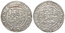 Sachsen-Meissen. Friedrich VI mit Wilhelm II (1410 - 1423).

 Groschen (Silber). Meissen.
Vs: F W F DEI GRACIA TVRING LANG. Wappen mit steigendem L...