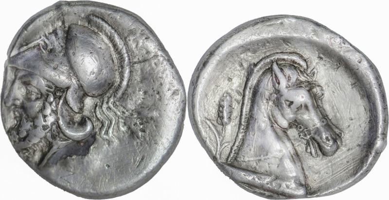 Roman Republic
Anonymous, Neapolis, c. 310-300 BC. Didrachm AR 6.94g. Helmeted h...