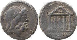 Roman Republic
M. Volteius M. f. AR Denarius, 3,66g. Rome, 75 BC. Laureate and bearded head of Jupiter right. Rev Tetrastyle Temple of Jupiter Capitol...