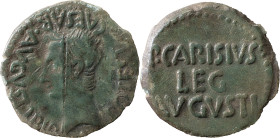 The Roman Empire
Augustus 27 bC.-14 A.D., P.Carisius. As 25-23 BC, Æ, 7,80 g. CAESAR AVGVST TRB - POTEST Bare head left. Rev. P CARISIVS / LEG / AVGVS...
