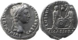 The Roman Empire
Octavian as Augustus, 27 BC – 14 AD
Denarius, Lugdunum circa 2 BC - 4 AD, AR 3,75 g. C AESAR AVGVSTVS – DIVI F PATER PATRIAE Laureate...