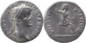 The Roman Empire
Tiberius augustus 14 – 37
Denarius, Lugdunum 14-37, AR 3.54 g. TI CAESAR DIVI – AVG F AVGVSTVS Laureate head r. Rev. PONTIF – MAXIM P...