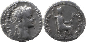 The Roman Empire
Tiberius augustus 14 – 37
Denarius, Lugdunum 14-37, AR 3.81 g. TI CAESAR DIVI – AVG F AVGVSTVS Laureate head r. Rev. PONTIF – MAXIM P...