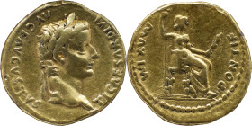 The Roman Empire
Tiberius augustus, 14 – 37
Aureus, Lugdunum 14-37, AV 7.70 g. TI CAESAR DIVI – AVG F AVGVSTVS Laureate head r. Rev. PONTIF – MAXIM Pa...