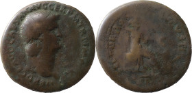 The Roman Empire
Nero augustus, 54 – 68. Dupondius, Lugdunum 66, Æ 13,40 g. IMP NERO CAESAR AVG PONT MAX TR POT P P Laureate head r. with globe at poi...