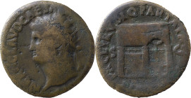The Roman Empire
Nero augustus, 54 – 68
As circa 65, Æ 9,60 g. NERO CAESAR AVG – GERM IMP Laureate head r. Rev. PACE P R VBIQ PARTA IANVM CLVSIT The t...