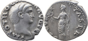 The Roman Empire
Otho, 15th January - April 69.
Denarius 15th January-Mid April 69, AR 3.54 g. IMP OTHO CAESAR AVG TR P Bare head r. Rev. SECVRI – TAS...