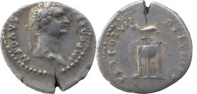 The Roman Emperial
Domitian augustus, 91 – 96.
Denarius 81, AR 2.82 g. IMP CAES DOMIT AVG P M Laureate head r. Rev. TR P COS VII DES VIII P P. Dolphin...