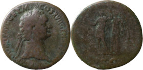The Roman Empire
Domitian augustus, 81 – 96. Sestertius circa 95-96, Æ 24.29 g. IMP CAES DOMIT AVG GERM COS XVII CENS PERP P Laureate head r. Rev. Dom...