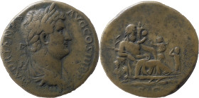 The Roman Empire
Hadrian augustus, 117 – 138. Sestertius 134-138, Æ 23.23 g. HADRIANVS – AVG COS III P P Laureate, draped and cuirassed bust r. Rev. N...