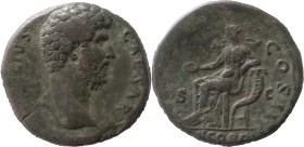 The Roman Empire
Roman Empire. Aelius caesar, 136 – 138.
Sestertius 137, Æ 28.17 g. L AELIVS – CAESAR Bare-headed bust r. Rev. TR POT – COS – II Con...