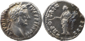 The Roman Empire
Antoninus Pius, 138 – 161. Denarius 148-149, AR 3.24 g. ANTONINVS AVG - PIVS P P IMP II Laureate head r. Rev. TR PO-T XIX - C-OS IIII...