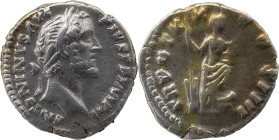 The Roman Empire
Antoninus Pius augustus, 138 – 161. Denarius circa 156-157, AR 3.00 g. ANTONINVS AVG - PIVS P P IMP II Laureate head r. Rev. TR POT X...