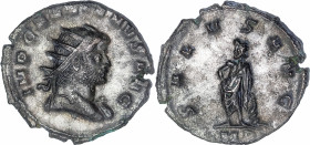 The Roman Empire
GALLIENUS 253-268. Antoninianus, 3,47g. Mediolanum, 266. IMP GA[LLIENV]S AVG Radiate bust of Gallienus to right, with slight drapery...