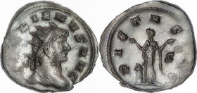 The Roman Empire
GALLIENUS 253-268. Antoninianus, 4,06g. Mediolanum, 266 GALLIENVS AVG Radiate bust of Gallienus to right, Rev. PIETAS AVG. Pietas fa...