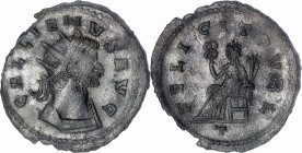 The Roman Empire
GALLIENUS 253-268. Antoninianus, 2,97g. Rome, AD 263-265. GALLIENVS AVG, radiate and cuirassed bust right. Rev FELICIT PVBL, Felicit...