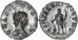 The Roman Empire
GALLIENUS 253-268. Antoninianus, 3,15g. Rome, 265-267. GALLIENVS AVG Radiate head of Gallienus to right. Rev. CONSERVAT PIETAT / XII ...