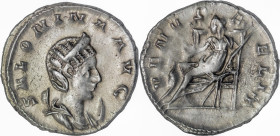 The Roman Empire
Salonina (wife of Gallienus) Antoninianus, 3,31g. AR Colonia Agrippinensis. Obv: SALONINA AVG. Diademed and draped bust right set on ...
