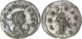 The Roman Empire
SALONINA (Augusta, 254-268). Antoninianus, 4,01g. Rome. Obv: SALONINA AVG. Draped bust right, wearing stephane and set upon crescent...