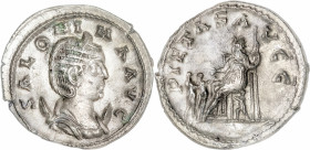 The Roman Empire
SALONINA (Augusta, 254-268). Antoninianus, 3,57g. Rome. Obv: SALONINA AVG Diademed and draped bust right, set on crescent.
Rev: PIE...