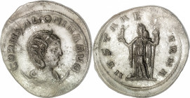 The Roman Empire
SALONINA (Augusta, 254-268). Antoninianus, 4,72g. Samosata. Obv: CORN SALONINA AVG. Diademed and draped bust right, set on crescent....