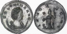 The Roman Empire
SALONINA (Augusta, 254-268). Antoninianus, 3,53g. Antioch. Obv: SALONINA AVG. Draped bust right, wearing stephane and set upon cresc...