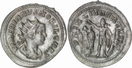 The Roman Empire
VALERIAN II (Caesar, 256-258). Antoninianus, 3,72g. Samosata. Obv: VALERIANVS NOBIL CAES. Radiate, draped and cuirassed bust right. ...